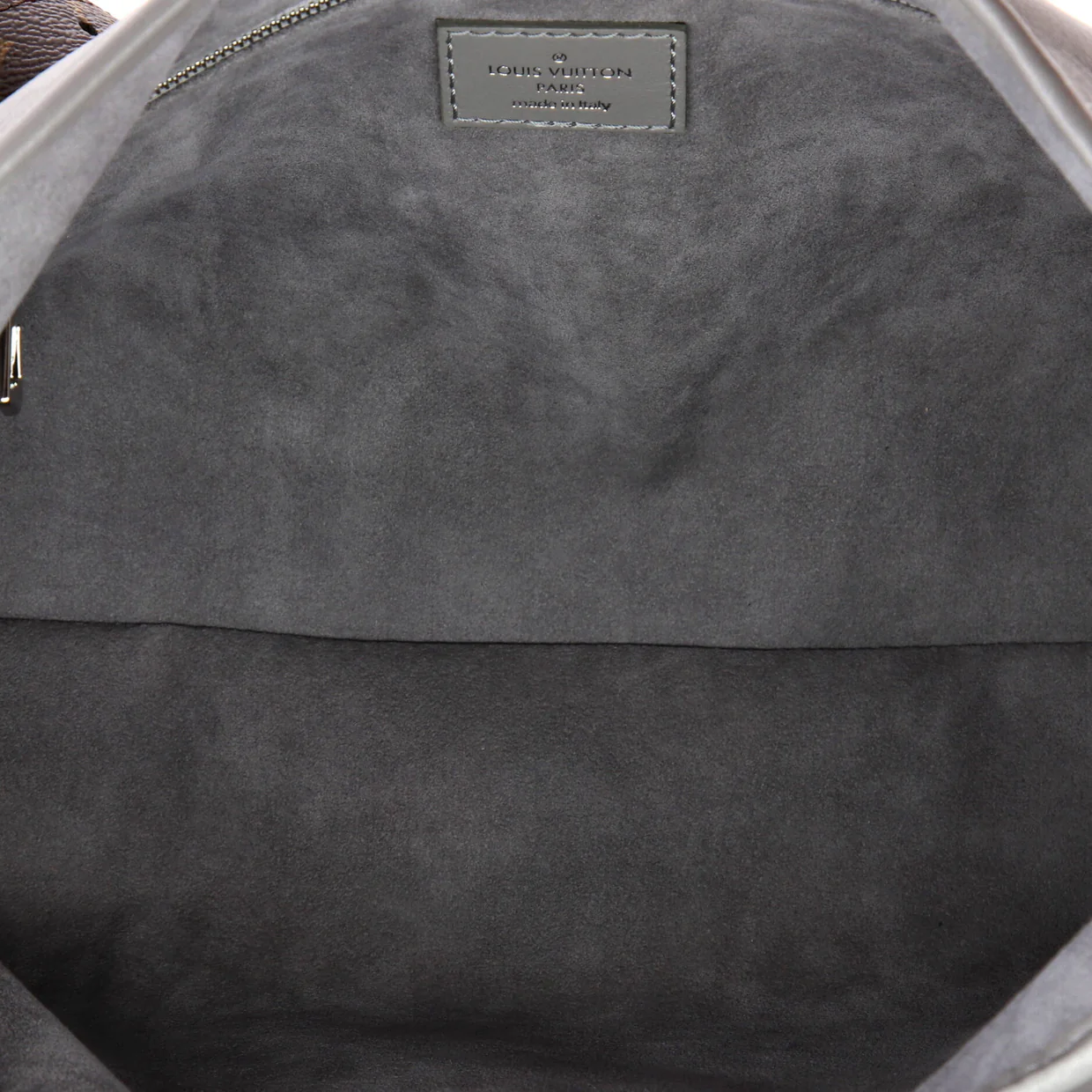 CarryAll Cargo Hobo Leather with Monogram Canvas PM - Deep Luxury