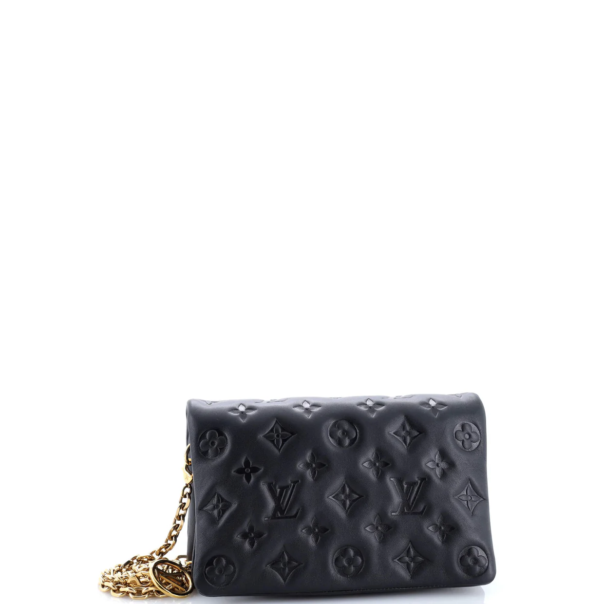 Coussin Pochette Monogram Embossed Lambskin - Deep Luxury
