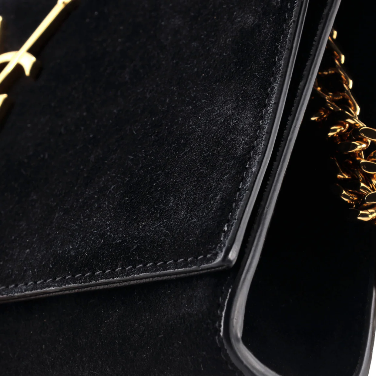 Classic Monogram Tassel Crossbody Bag Suede Small - Deep Luxury