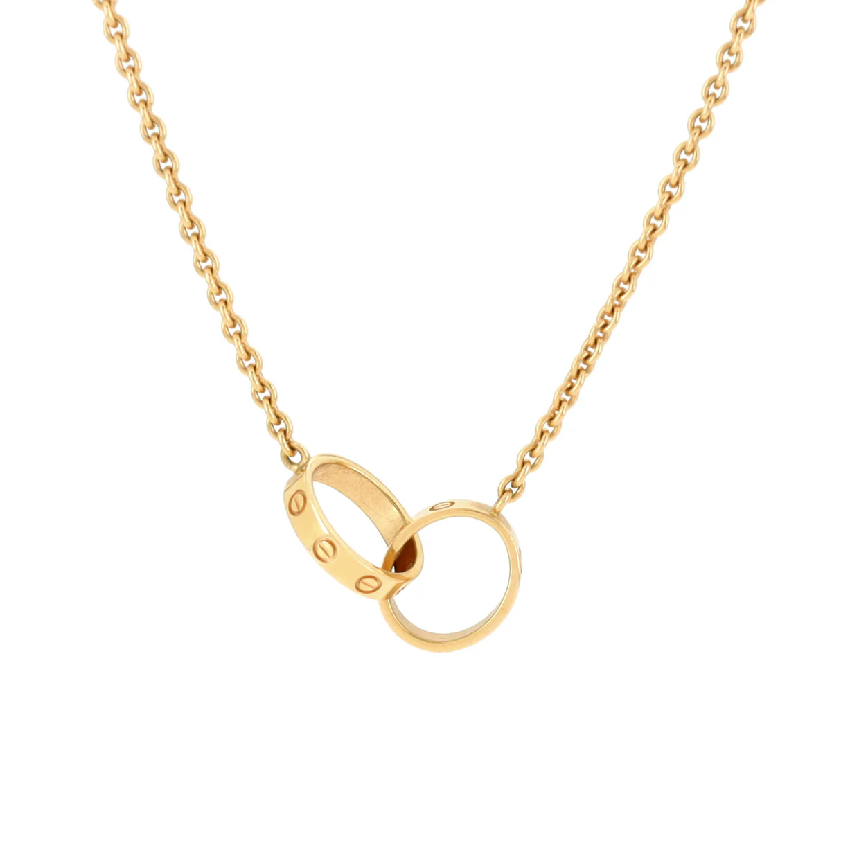 Love Interlocking Necklace 18K Yellow Gold - Deep Luxury