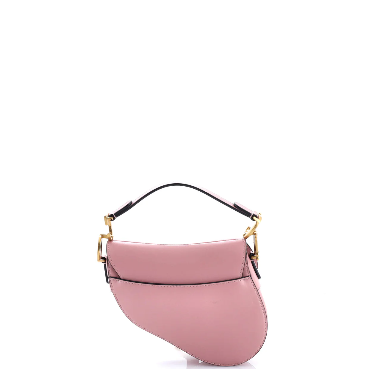 Saddle Handbag with Strap Leather Mini - Deep Luxury