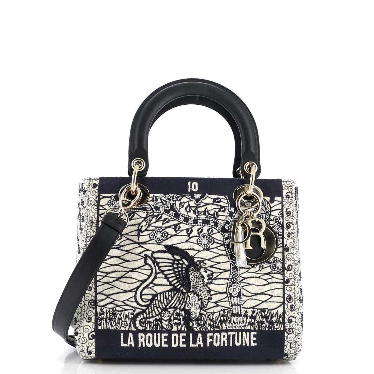 Tarot Lady Dior Bag Embellished Canvas Medium - Deep Luxury