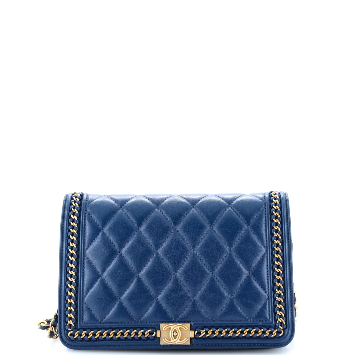 Chain Around Boy Wallet on Chain Quilted Lambskin - Deep Luxury