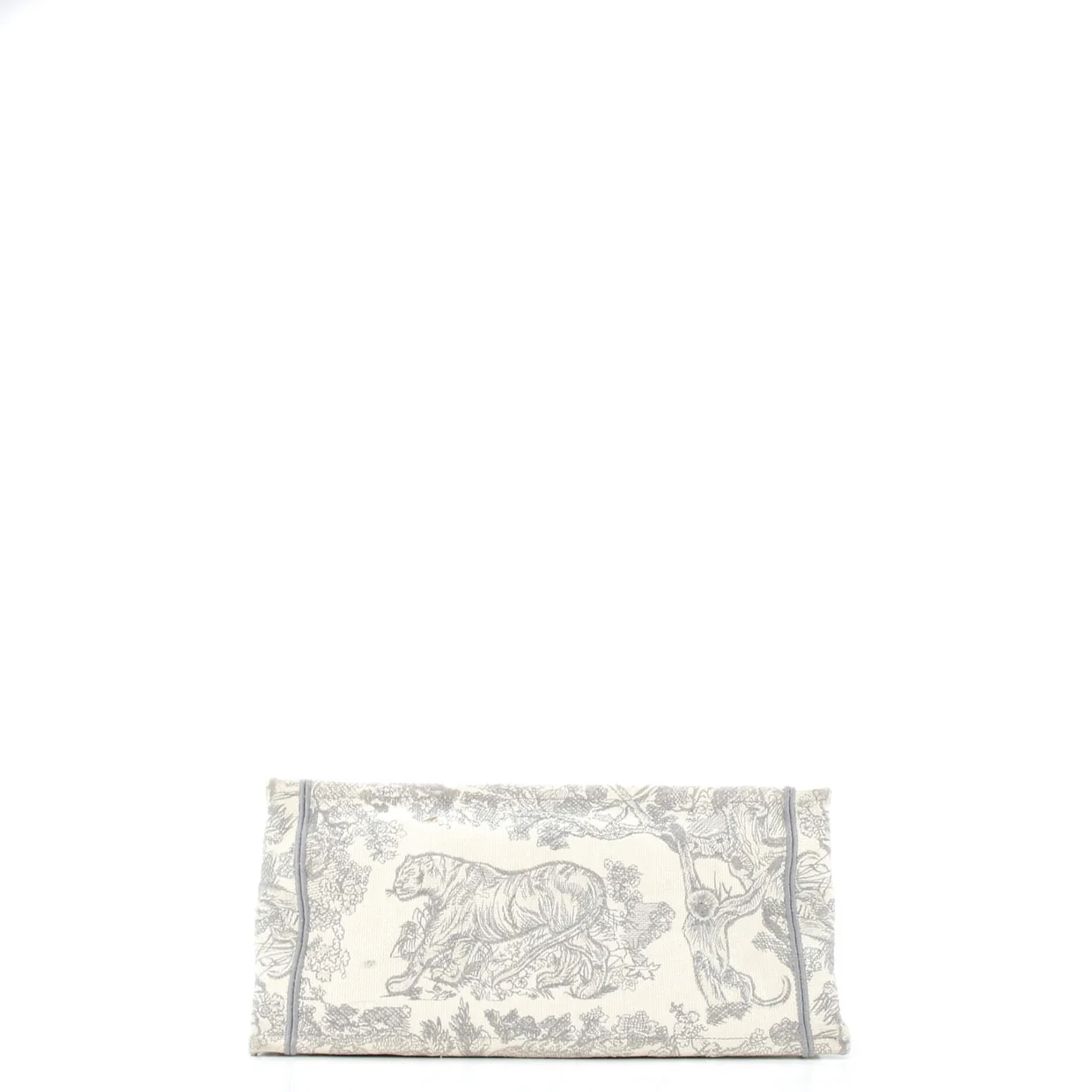 Book Tote Embroidered Canvas Medium - Deep Luxury