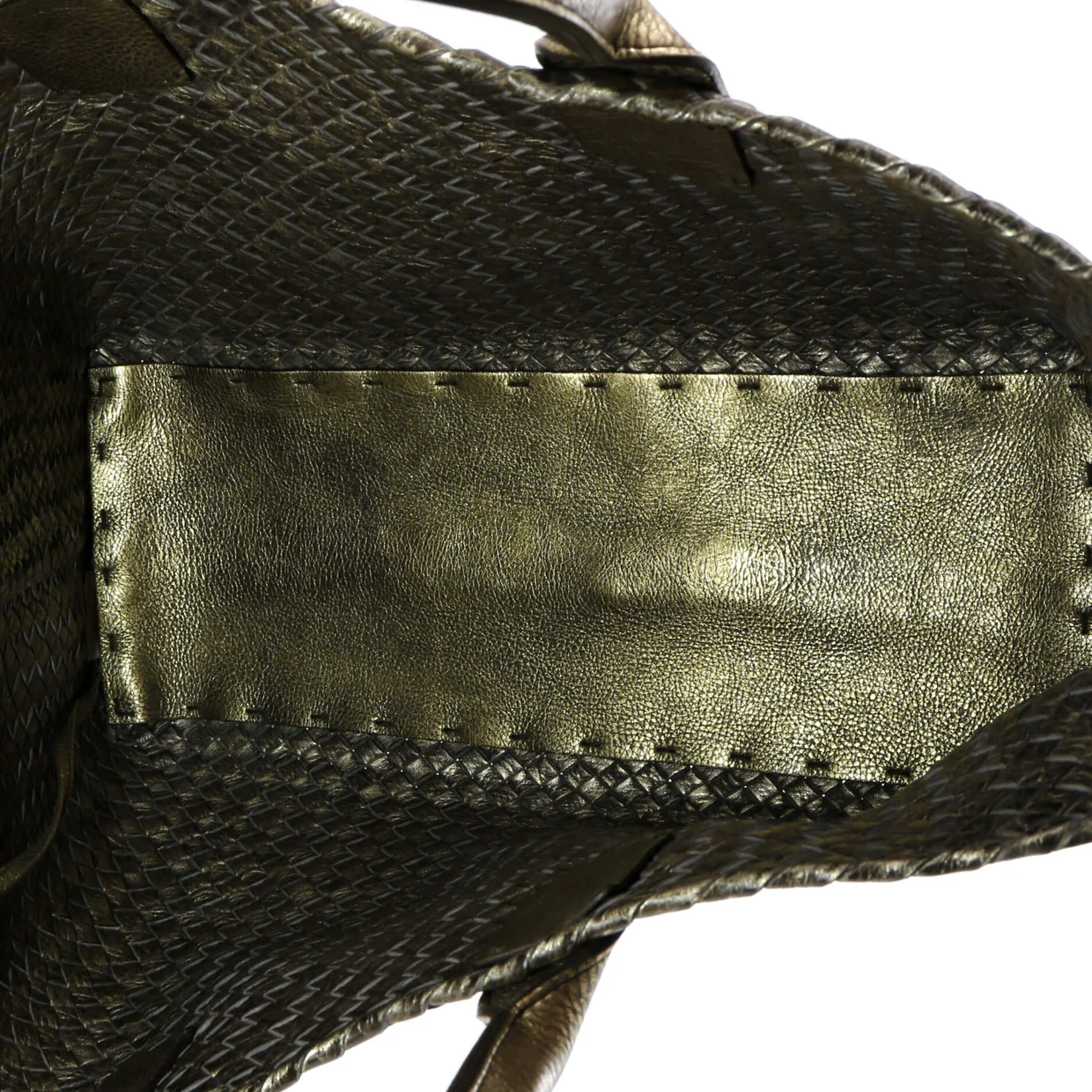 Cabat Tote Intrecciato Metallic Nappa Medium - Deep Luxury