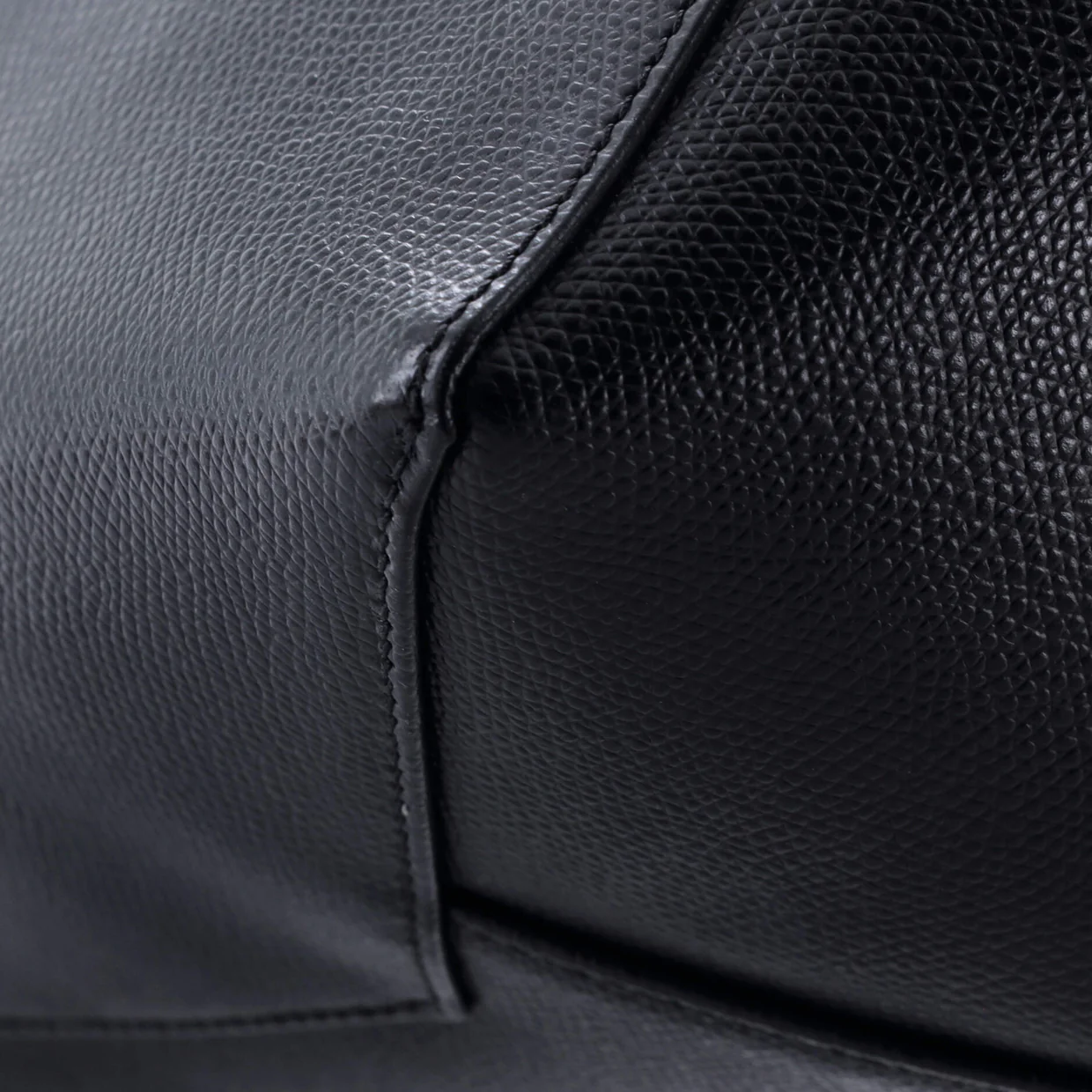 Vertical Bi-Cabas Tote Grained Calfskin Small - Deep Luxury