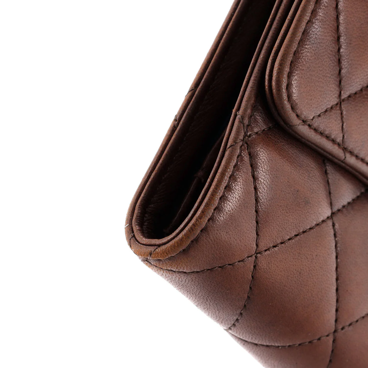 Trifold Classic Flap Wallet Quilted Lambskin - Deep Luxury