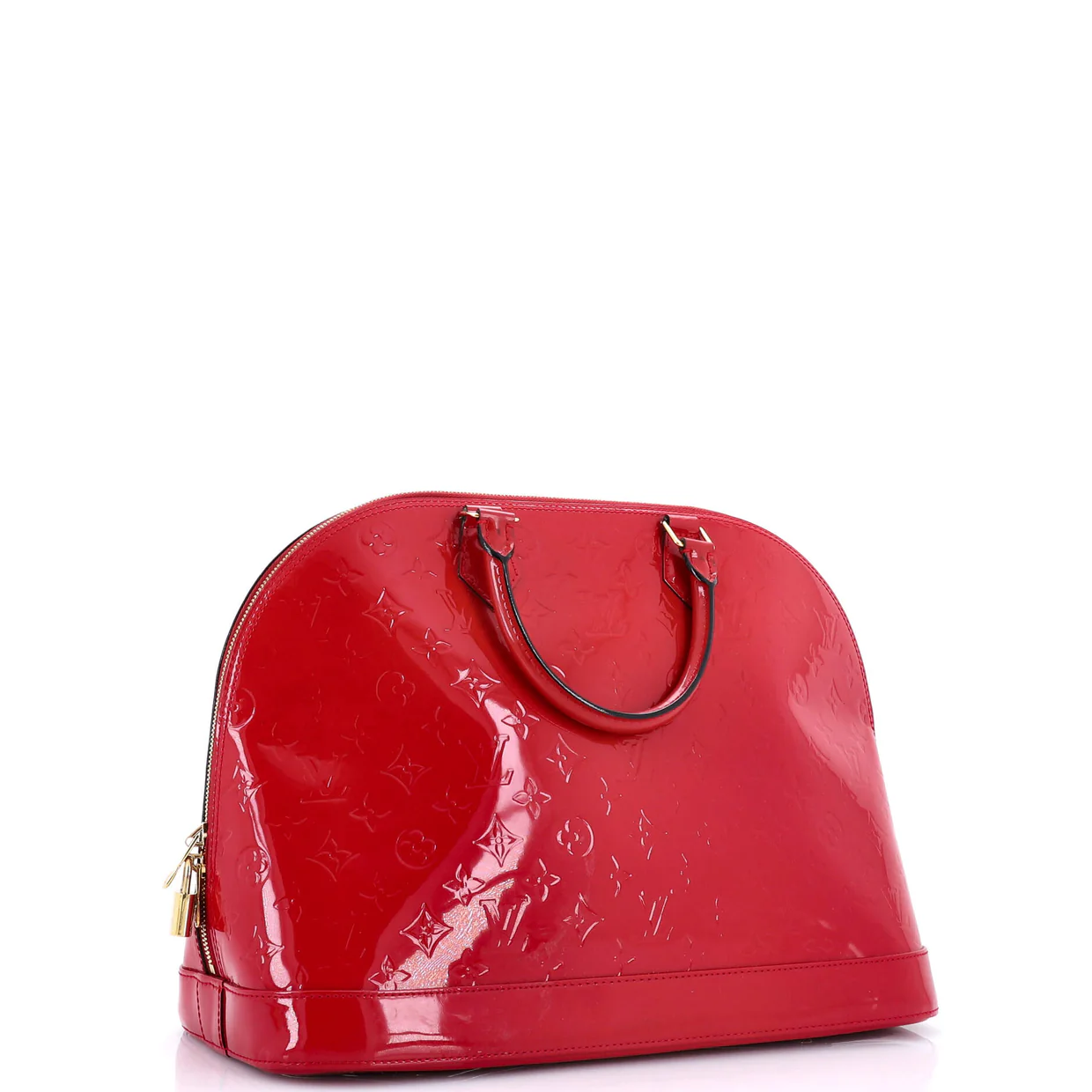 Alma Handbag Monogram Vernis GM - Deep Luxury