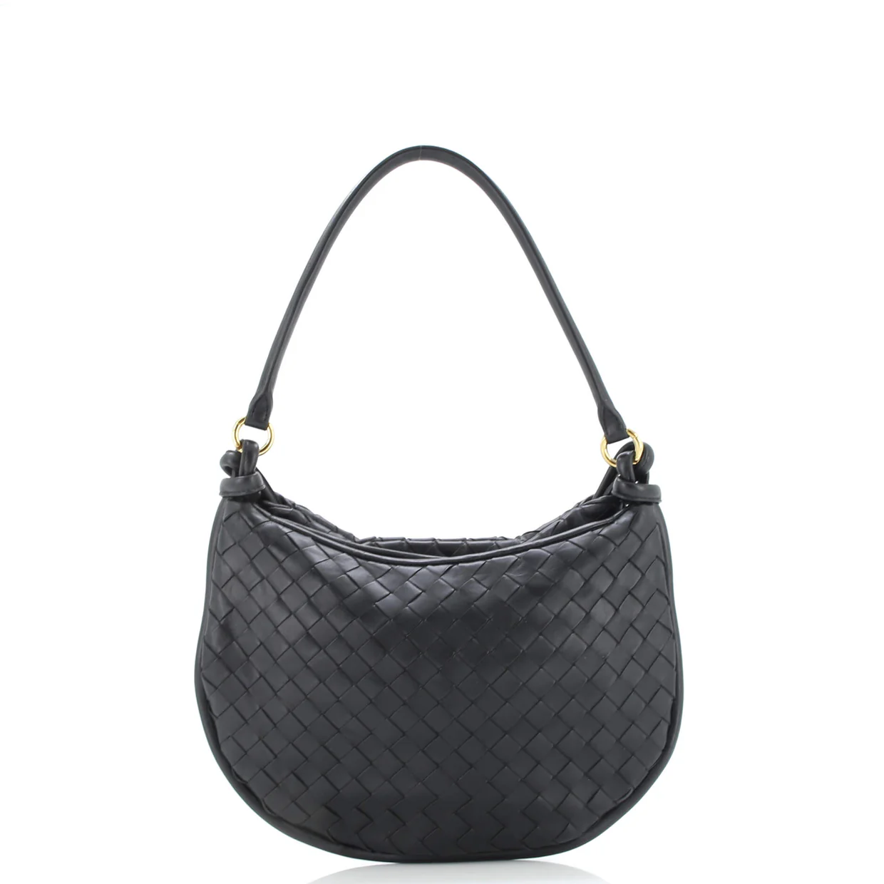 Gemelli Shoulder Bag Intrecciato Leather Medium - Deep Luxury