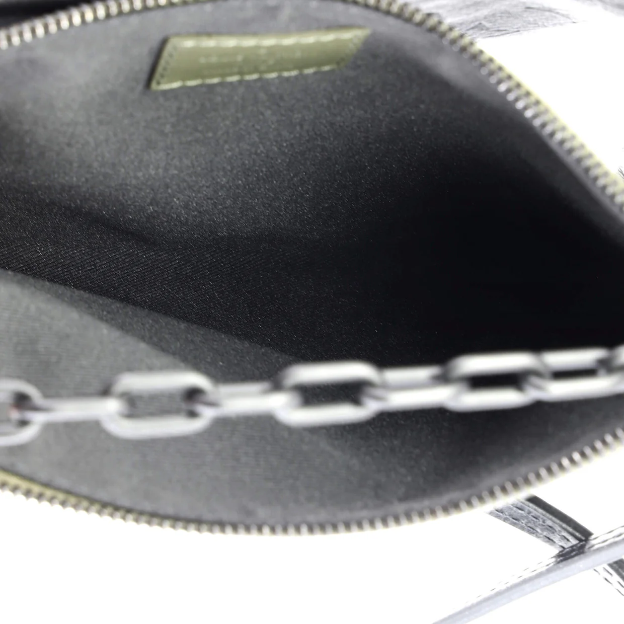 Double Flat Messenger Bag Monogram Shadow Leather - Deep Luxury