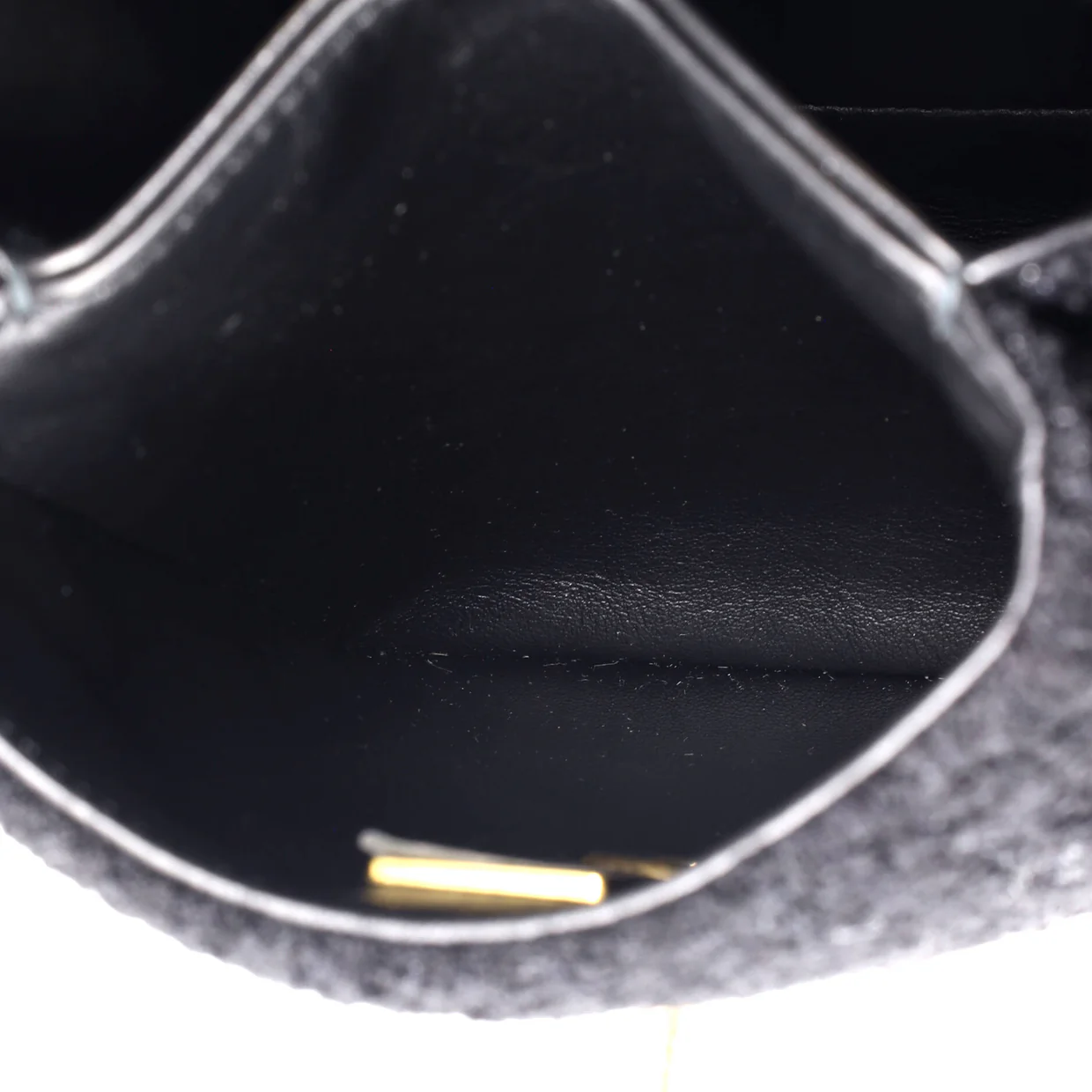 North South CC Bijoux Chain Flap Quilted Tweed Mini - Deep Luxury