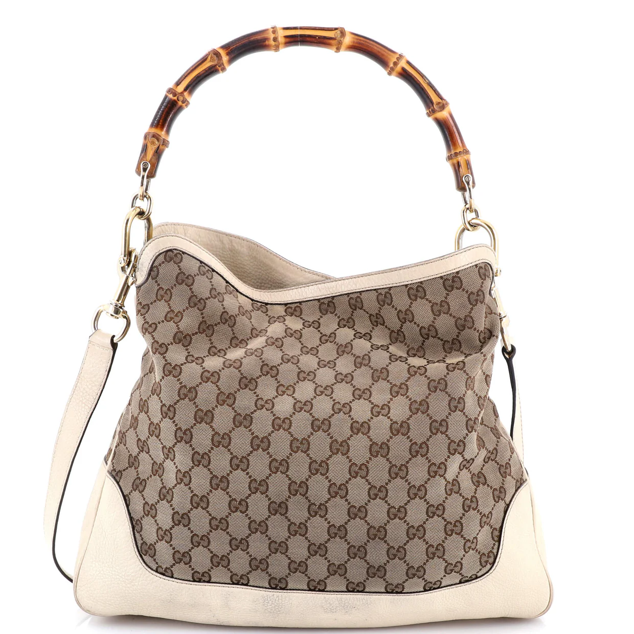 Diana Bamboo Shoulder Bag GG Canvas Medium - Deep Luxury