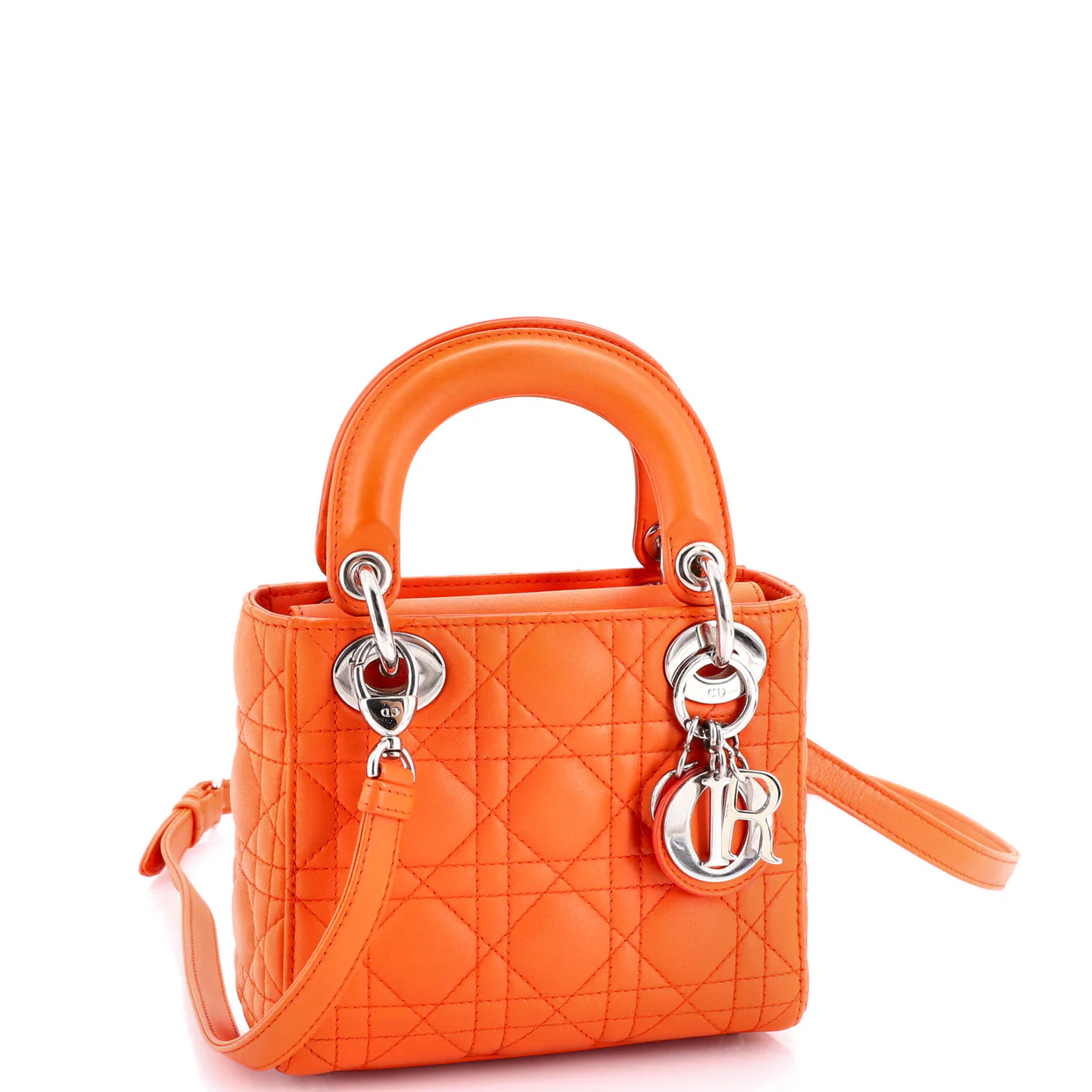 Lady Dior Bag Cannage Quilt Lambskin Mini - Deep Luxury