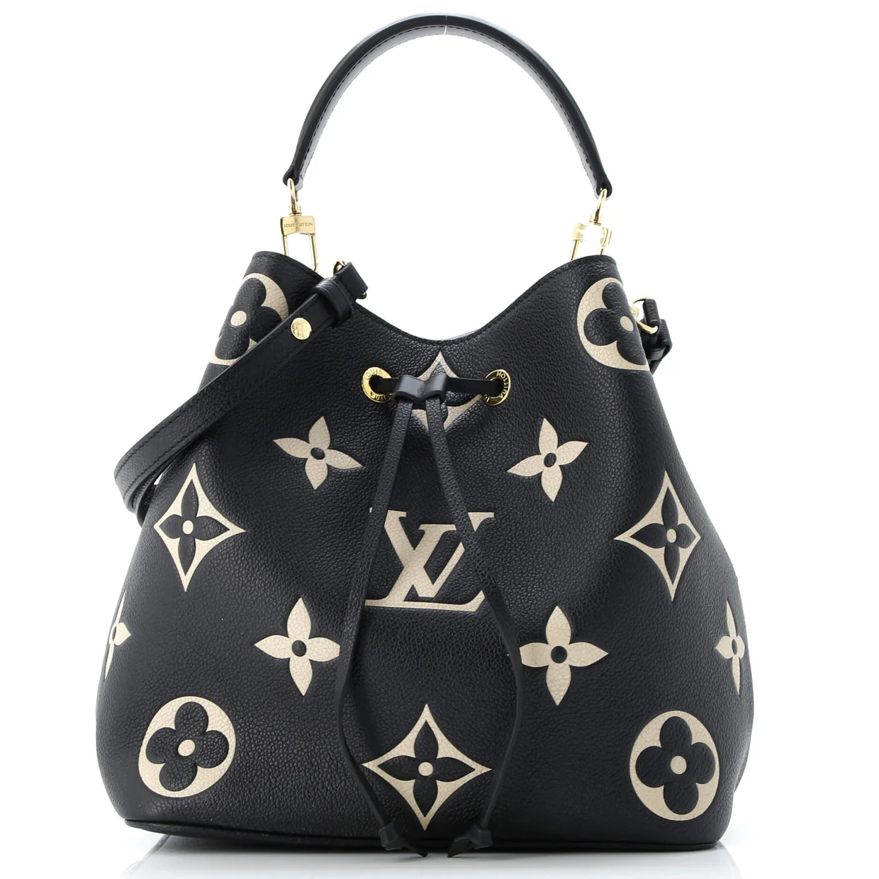 NeoNoe Handbag Bicolor Monogram Empreinte Giant MM - Deep Luxury