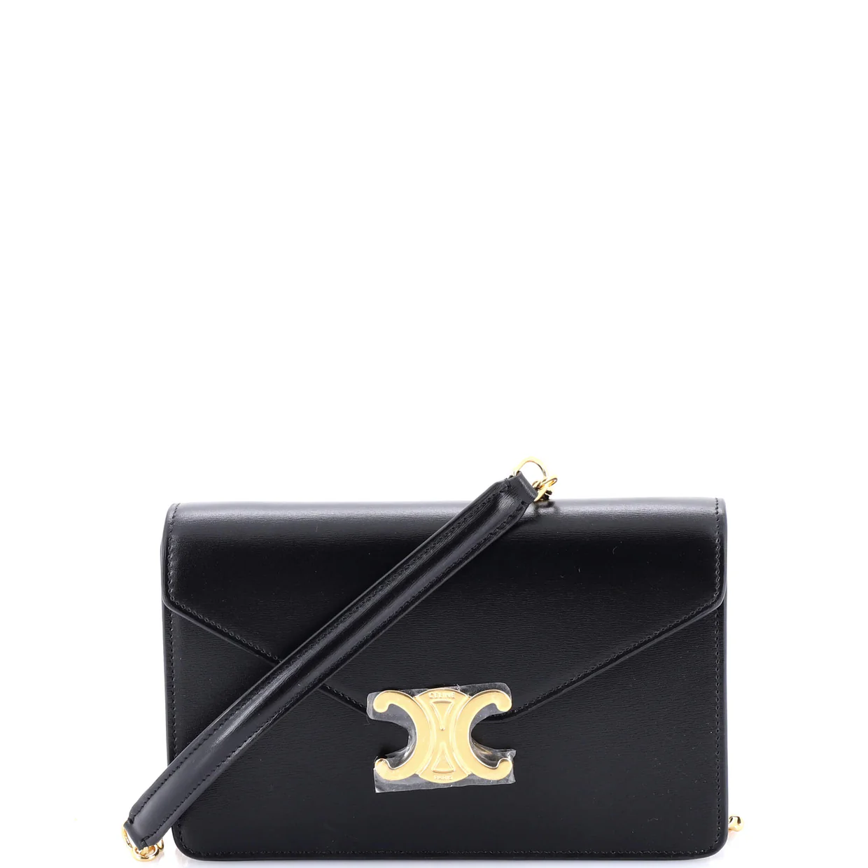 Margo Triomphe Wallet on Chain Leather - Deep Luxury