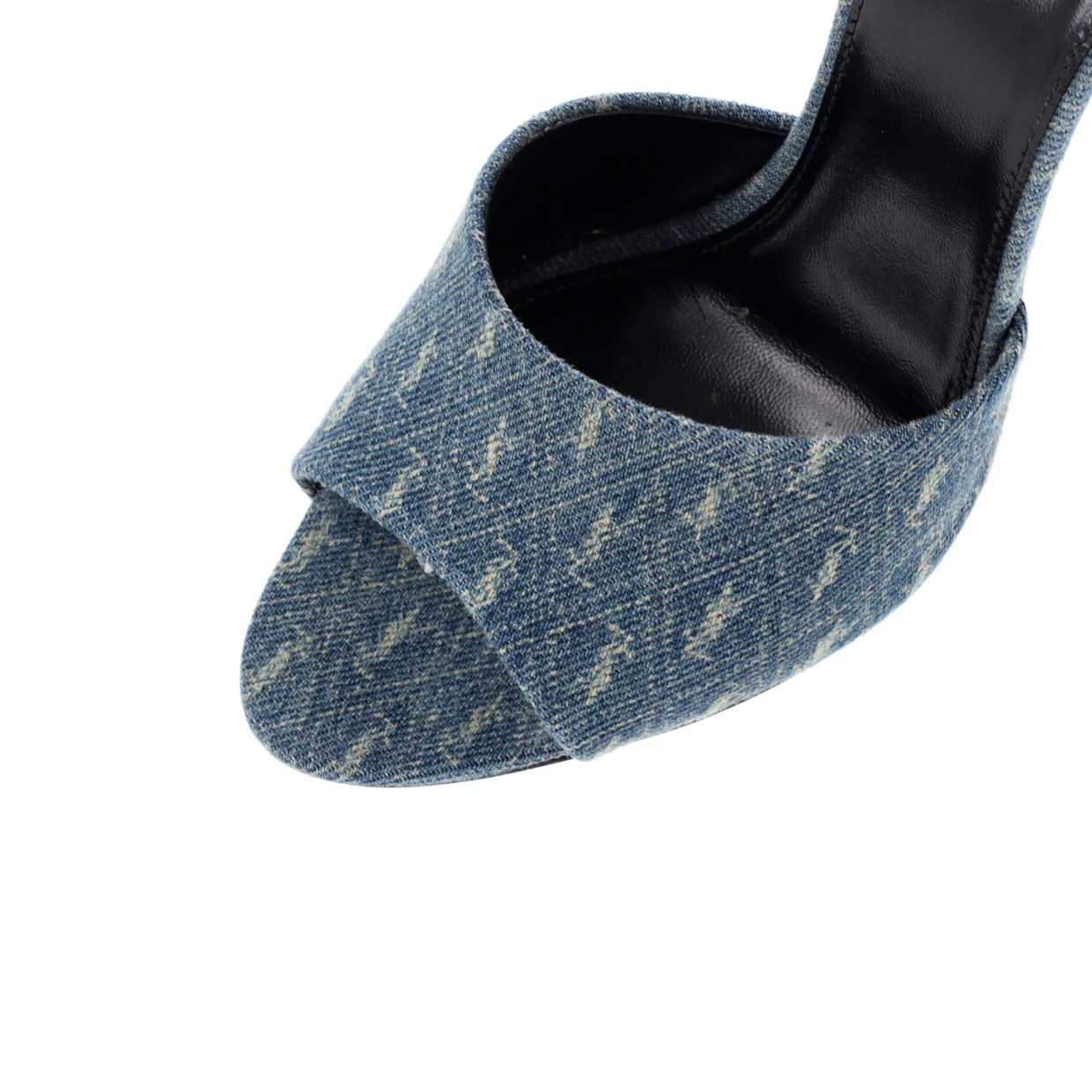 Women's LA 16 Mules Monogram Denim - Deep Luxury