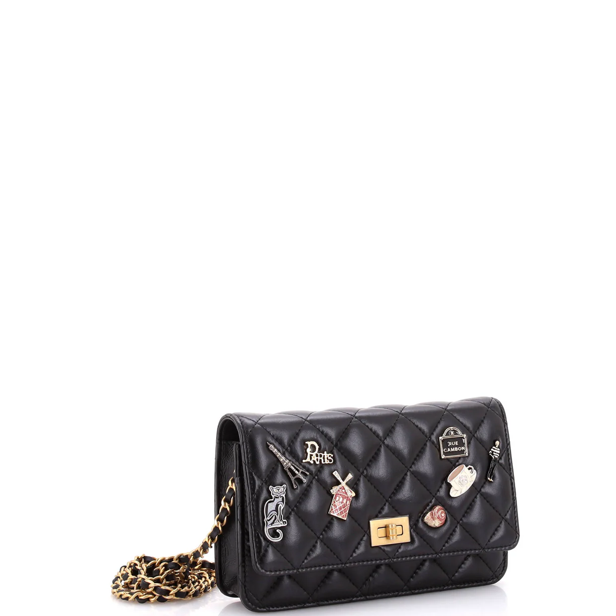 Lucky Charms Reissue 2.55 Wallet on Chain Quilted Calfskin - Deep Luxury