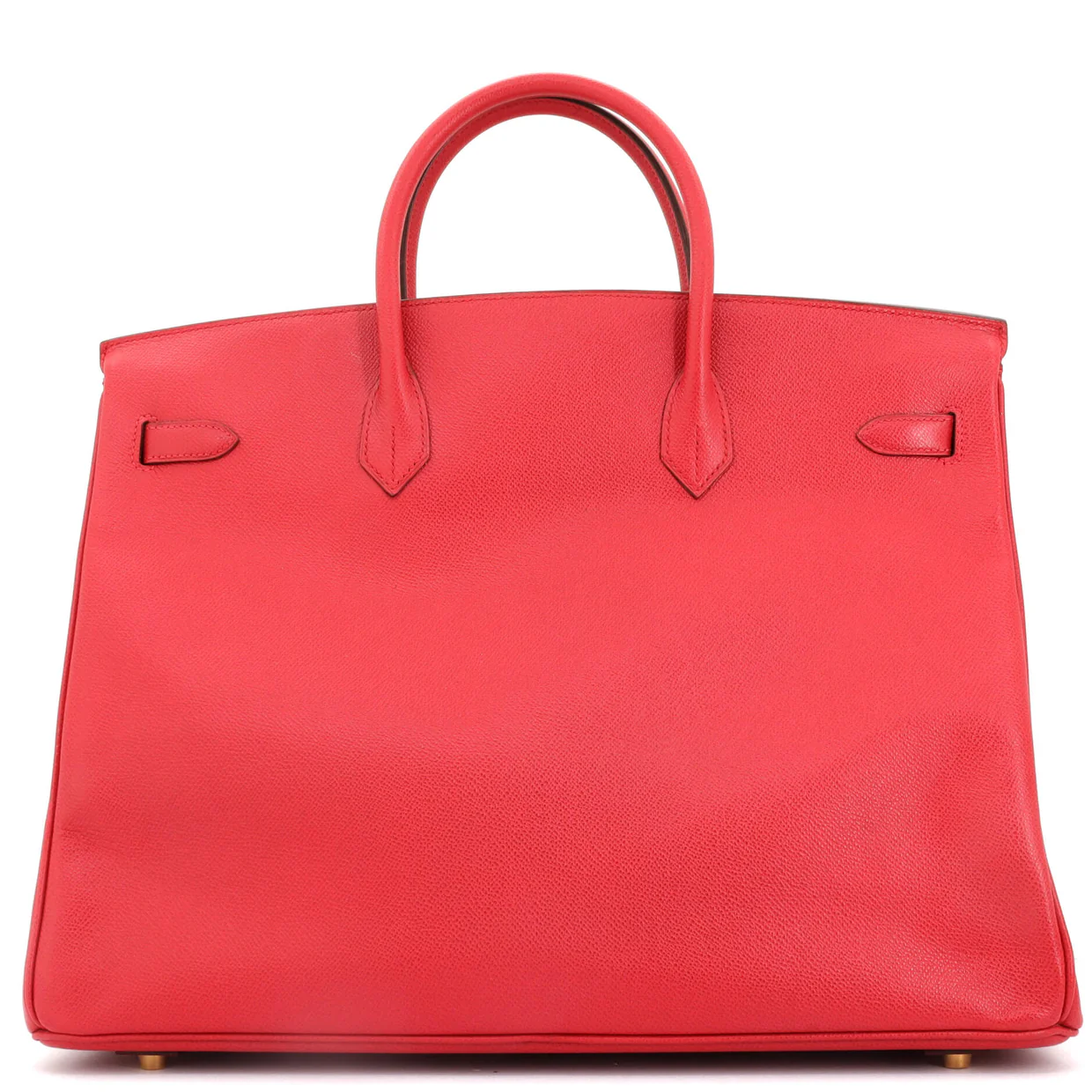Birkin Handbag Rouge Vif Veau Grain Lisse with Gold Hardware 40 - Deep Luxury