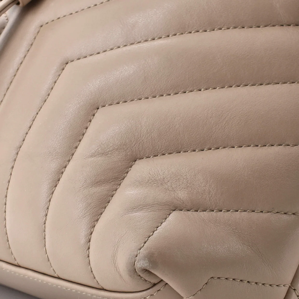 LouLou Backpack Matelasse Chevron Leather Small - Deep Luxury