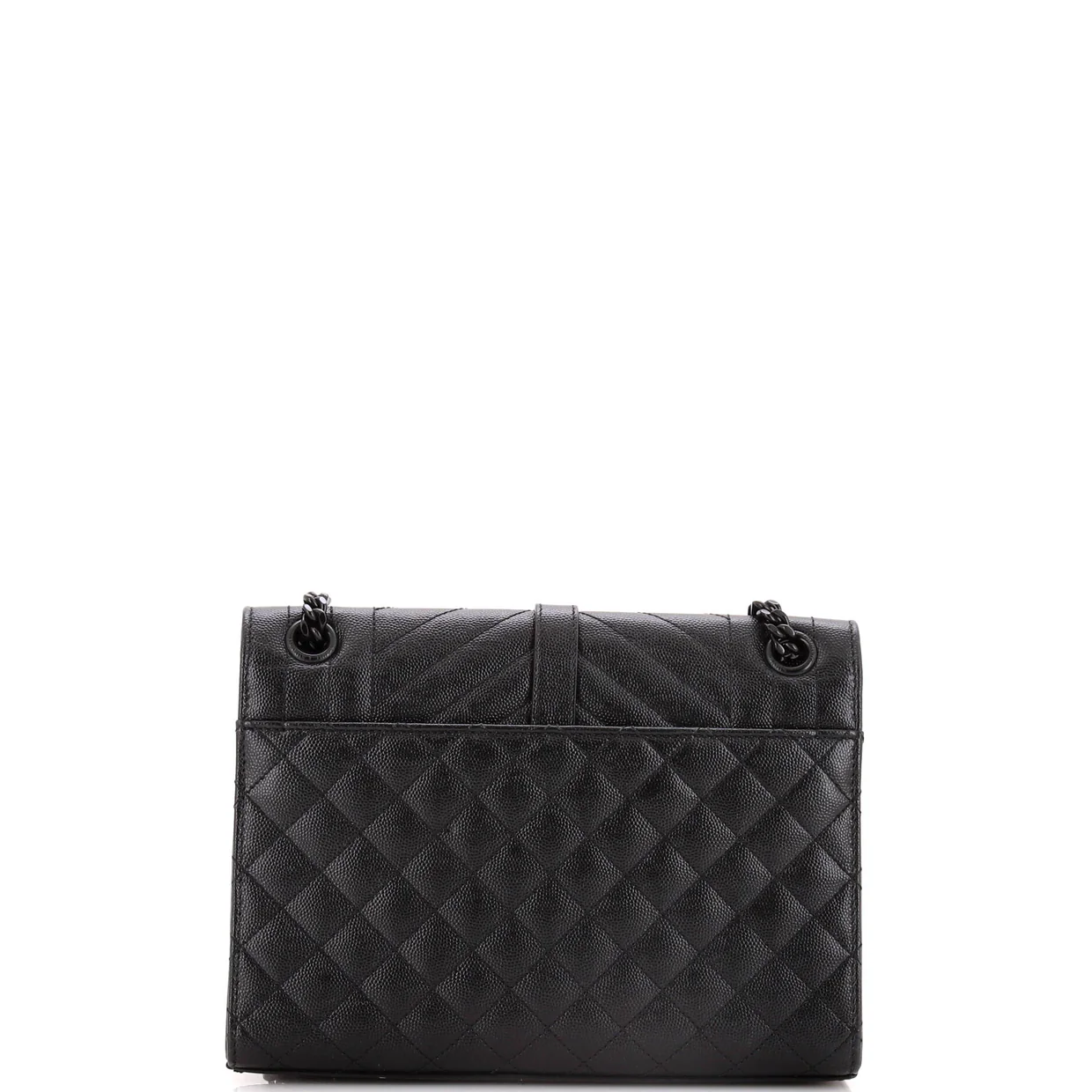 Classic Monogram Envelope Satchel Mixed Matelasse Leather Medium - Deep Luxury