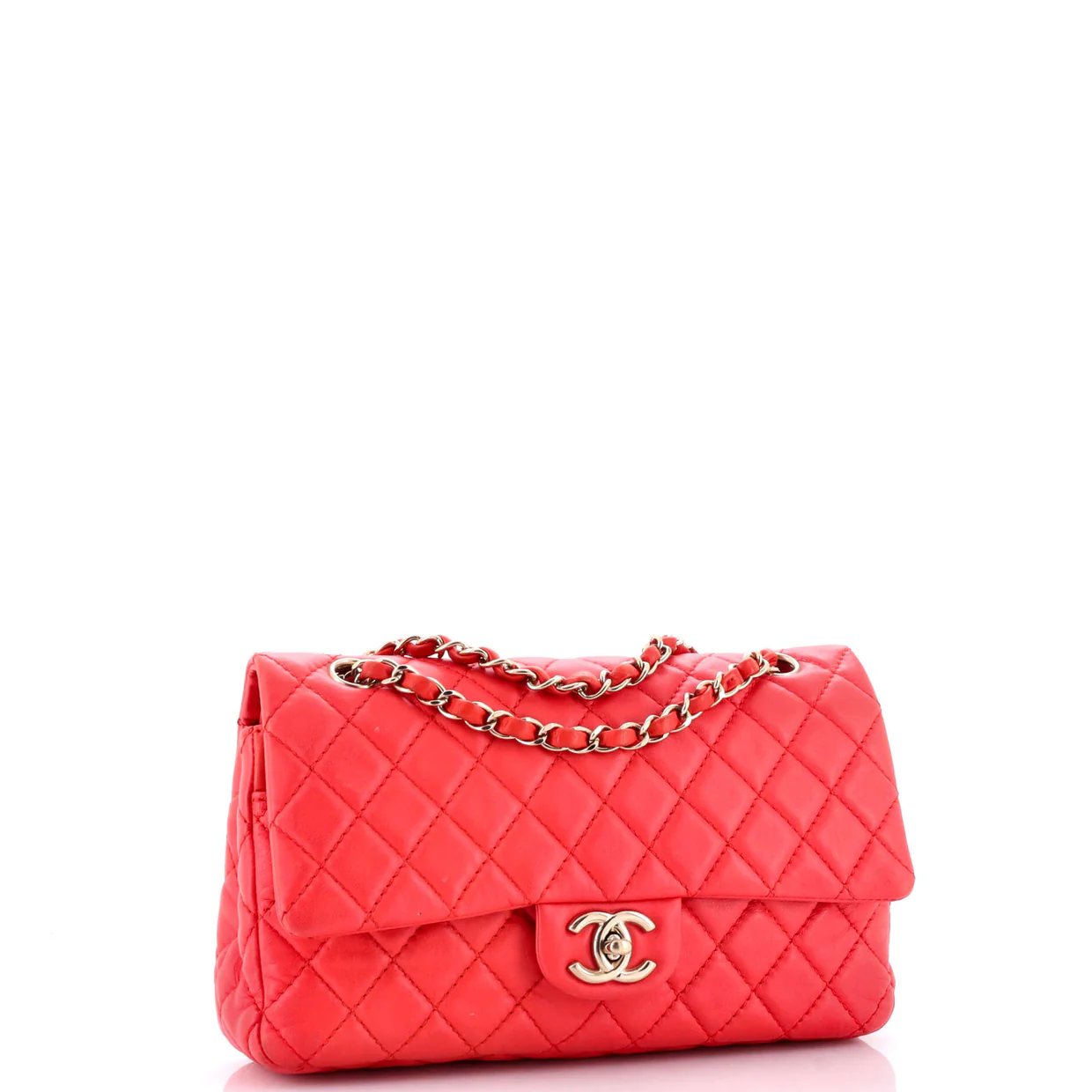 Classic Soft Flap Bag Quilted Lambskin Medium - Deep Luxury
