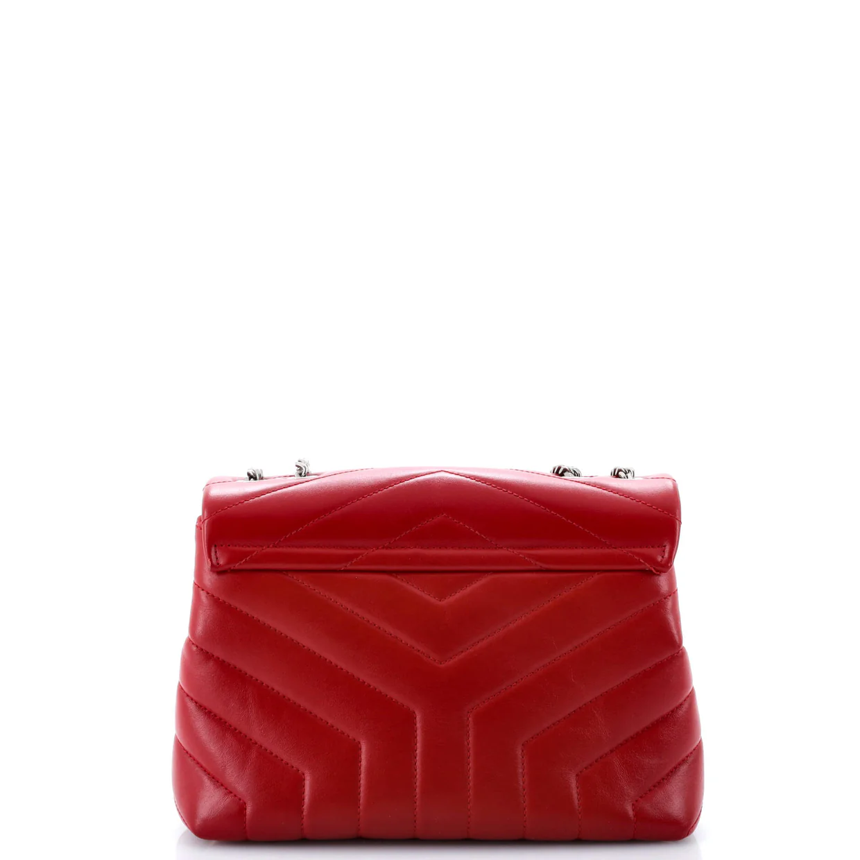 Loulou Shoulder Bag Matelasse Chevron Leather Small - Deep Luxury