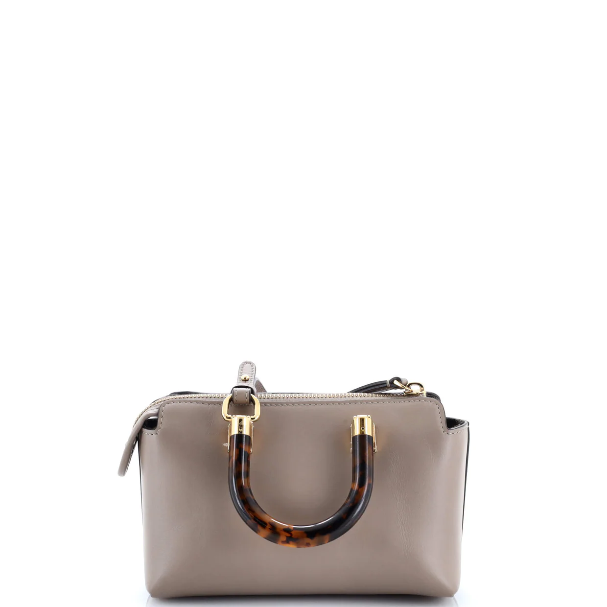 Logo By The Way Top Handle Bag Embossed Leather Mini - Deep Luxury