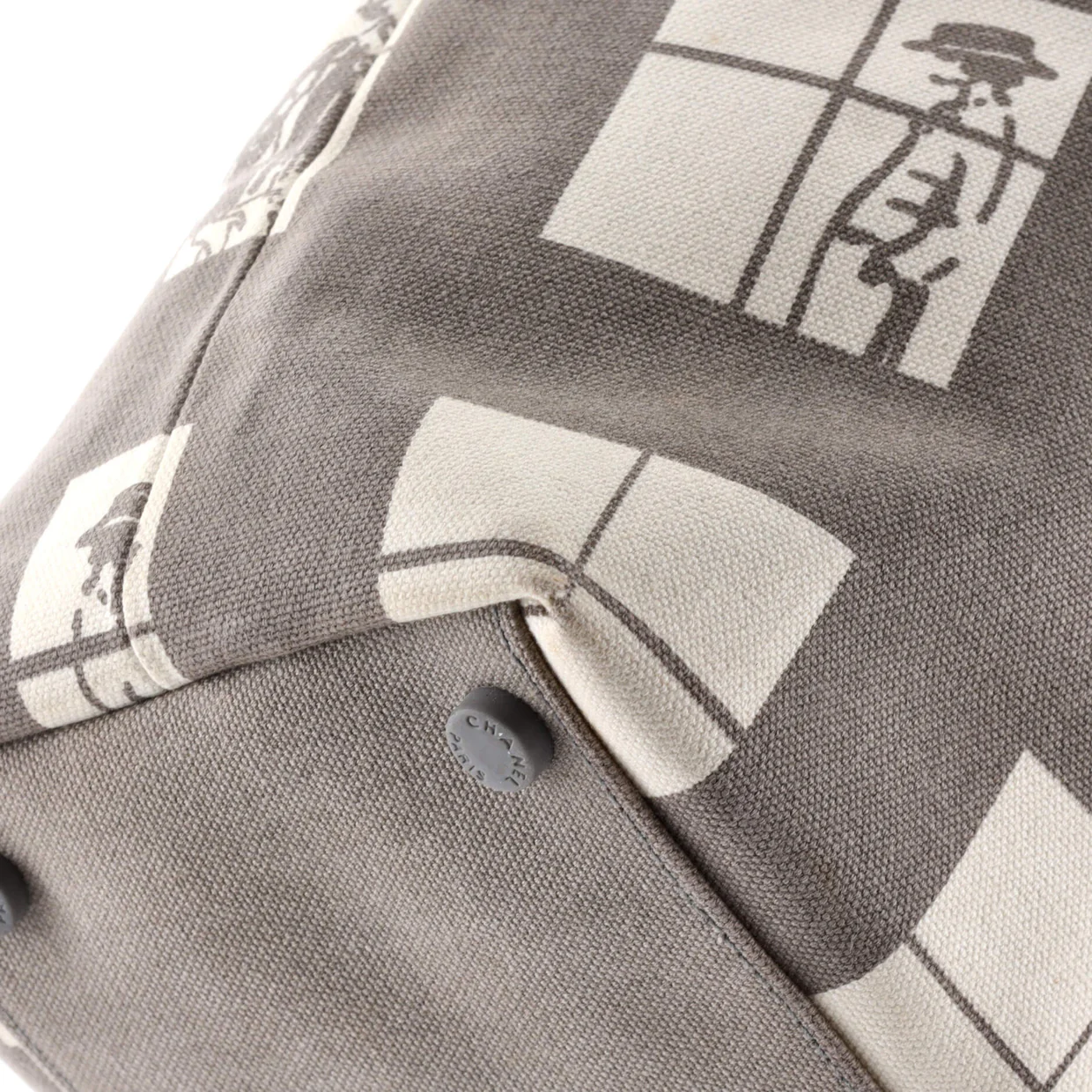 Coco Window Tote Printed Canvas Large - Deep Luxury