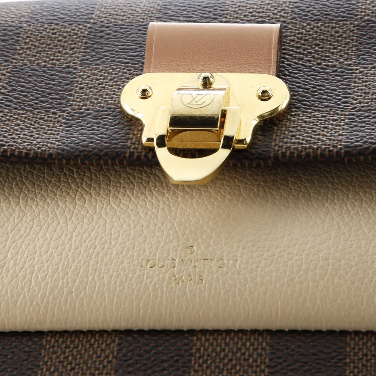 Vavin Chain Wallet NM Damier with Leather - Deep Luxury