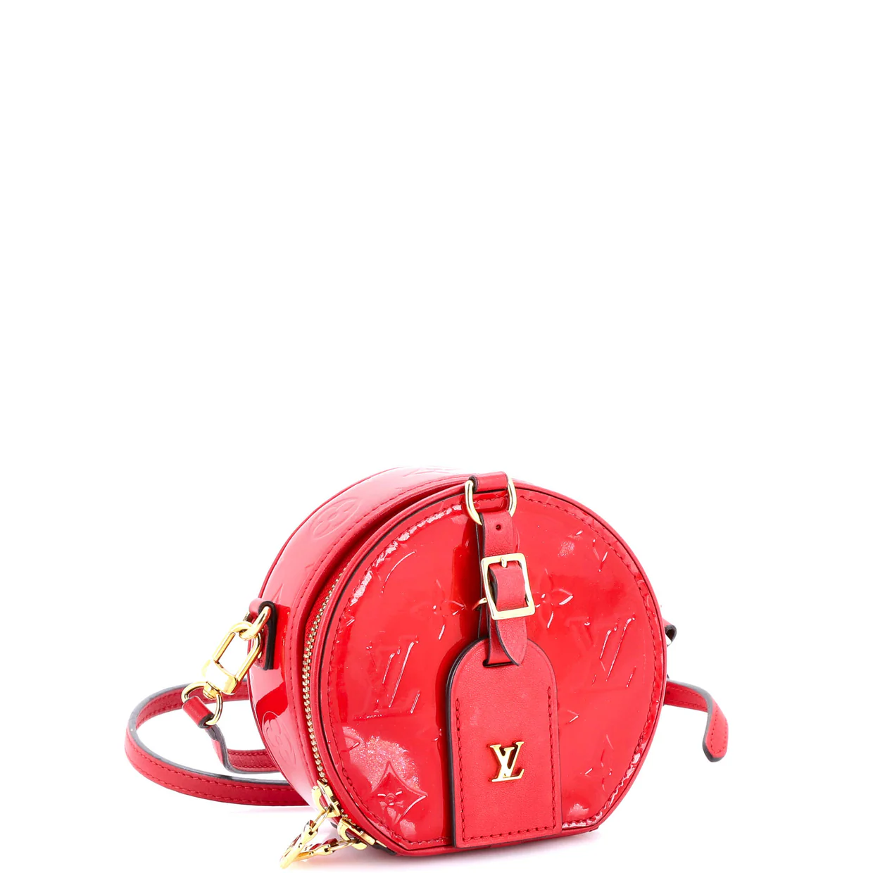 Mini Boite Chapeau Bag Monogram Vernis - Deep Luxury