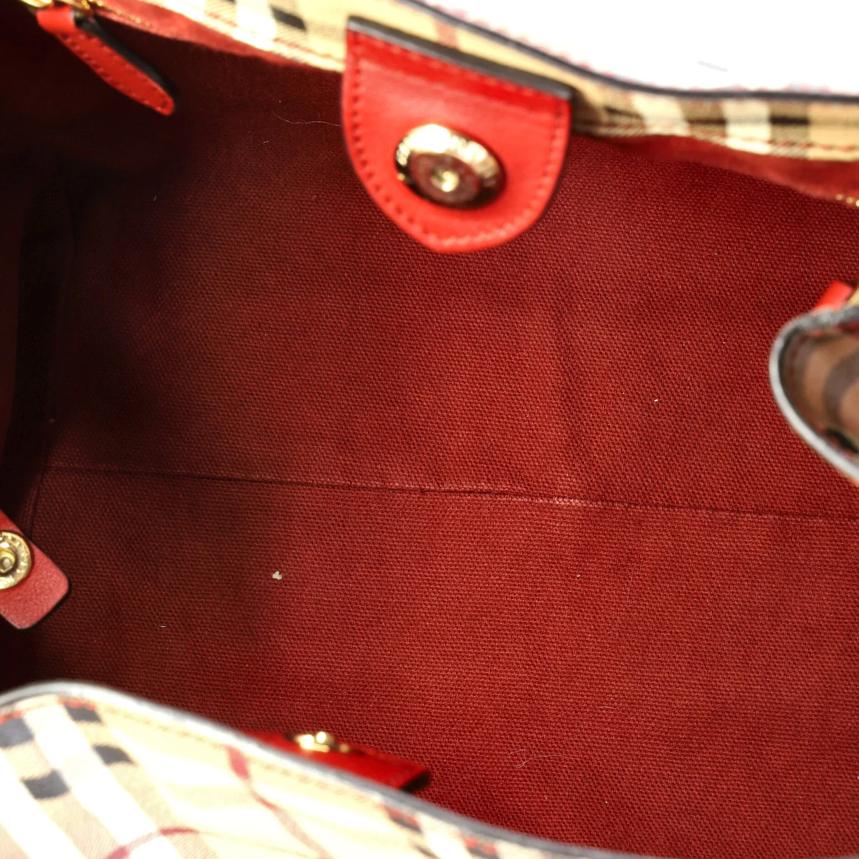 Canterbury Panels Tote Haymarket Coated Canvas and Leather Small - Deep Luxury