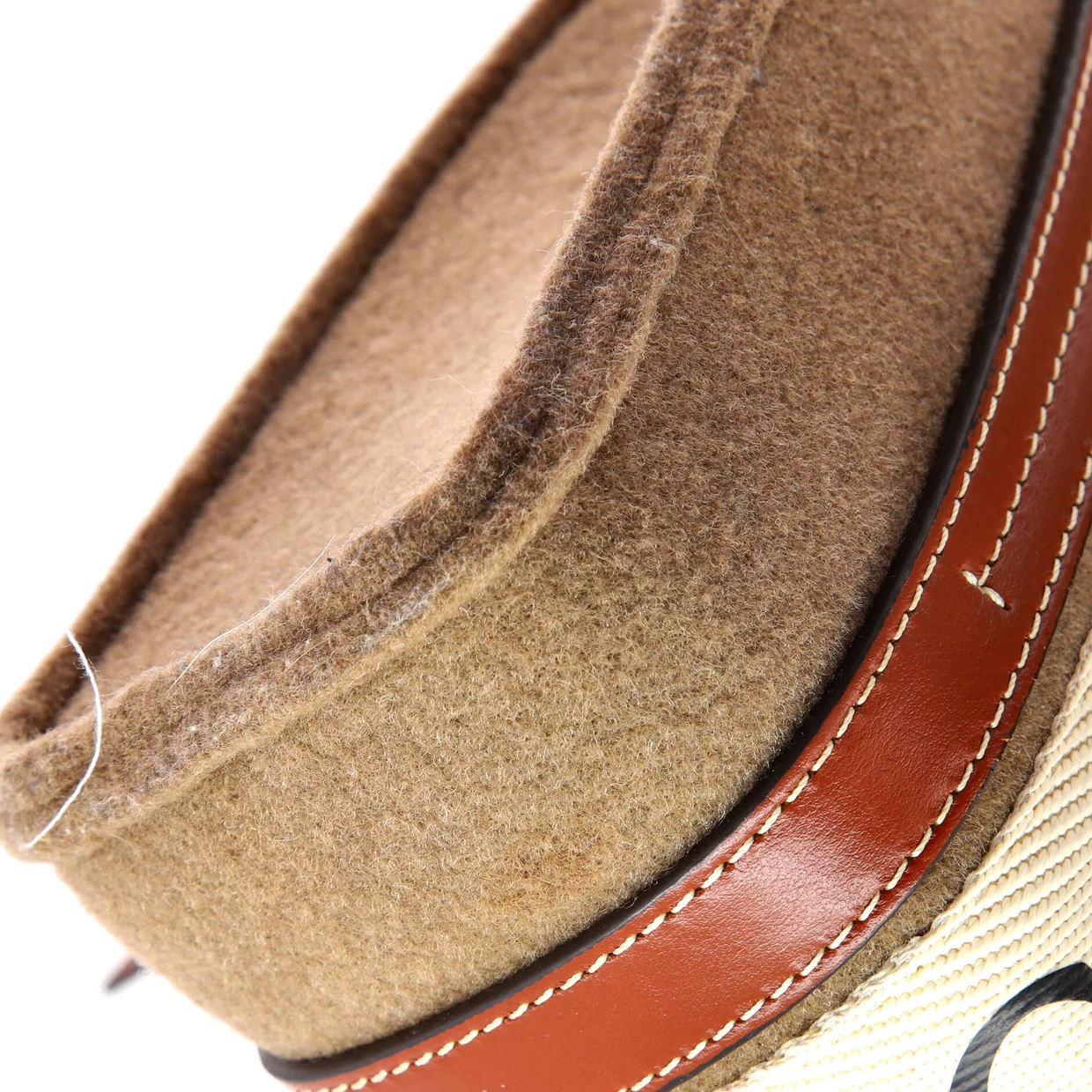 Woody Tote Recycled Felt with Leather and Canvas Small - Deep Luxury