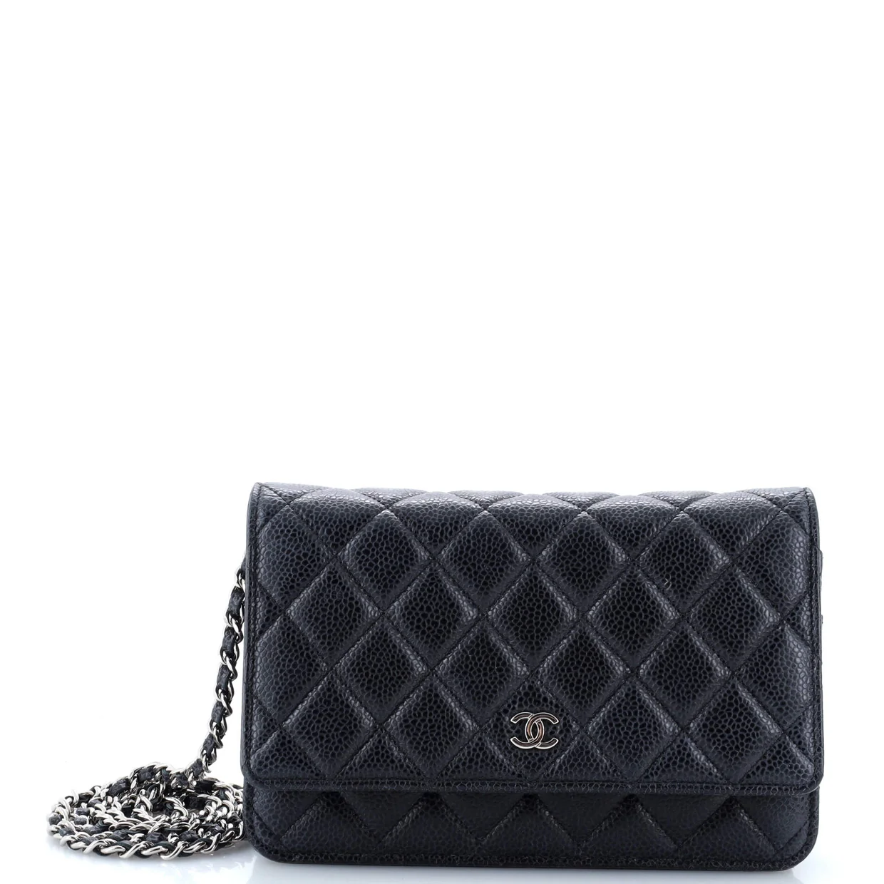 Wallet on Chain Quilted Caviar - Deep Luxury