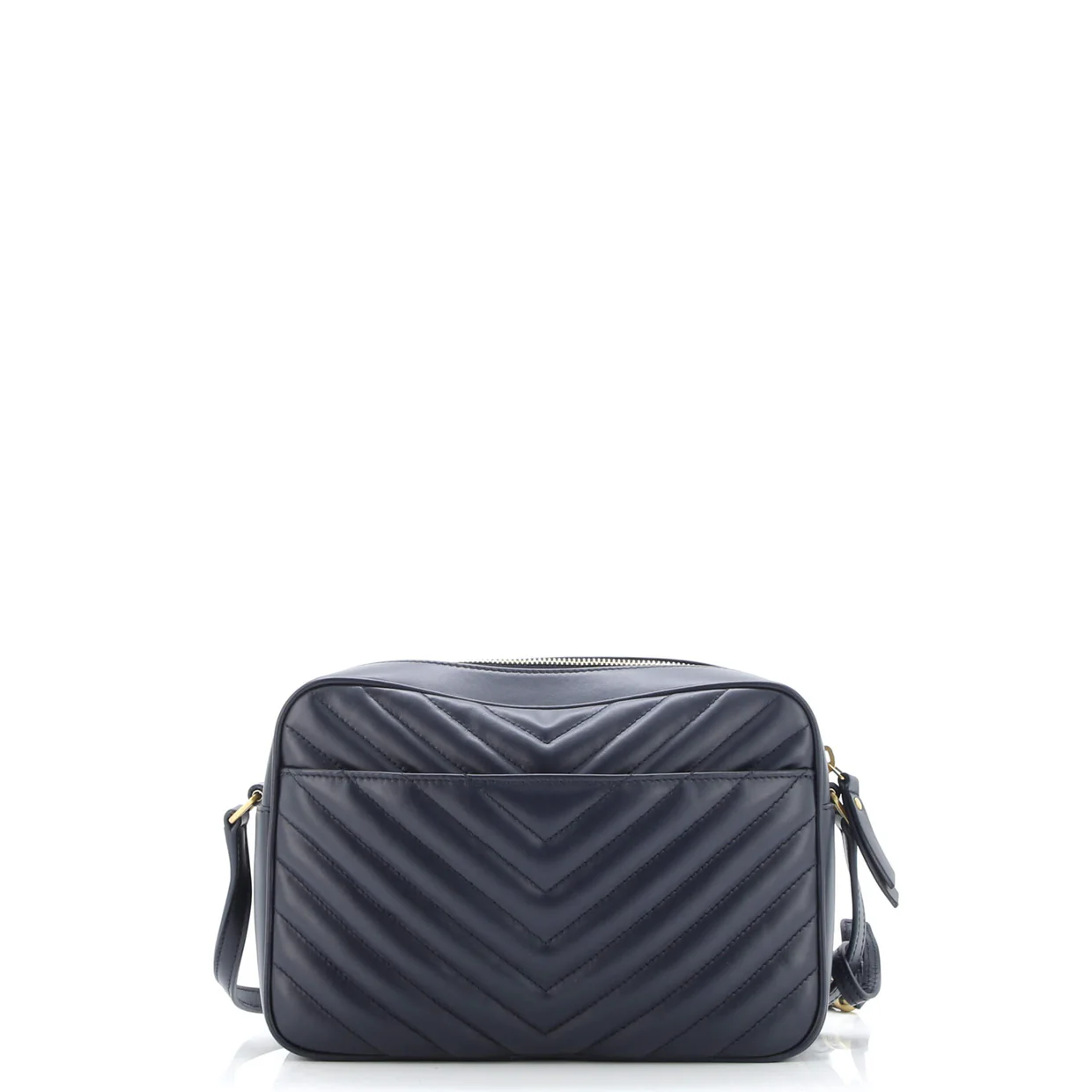 Lou Camera Bag Matelasse Chevron Leather Small - Deep Luxury