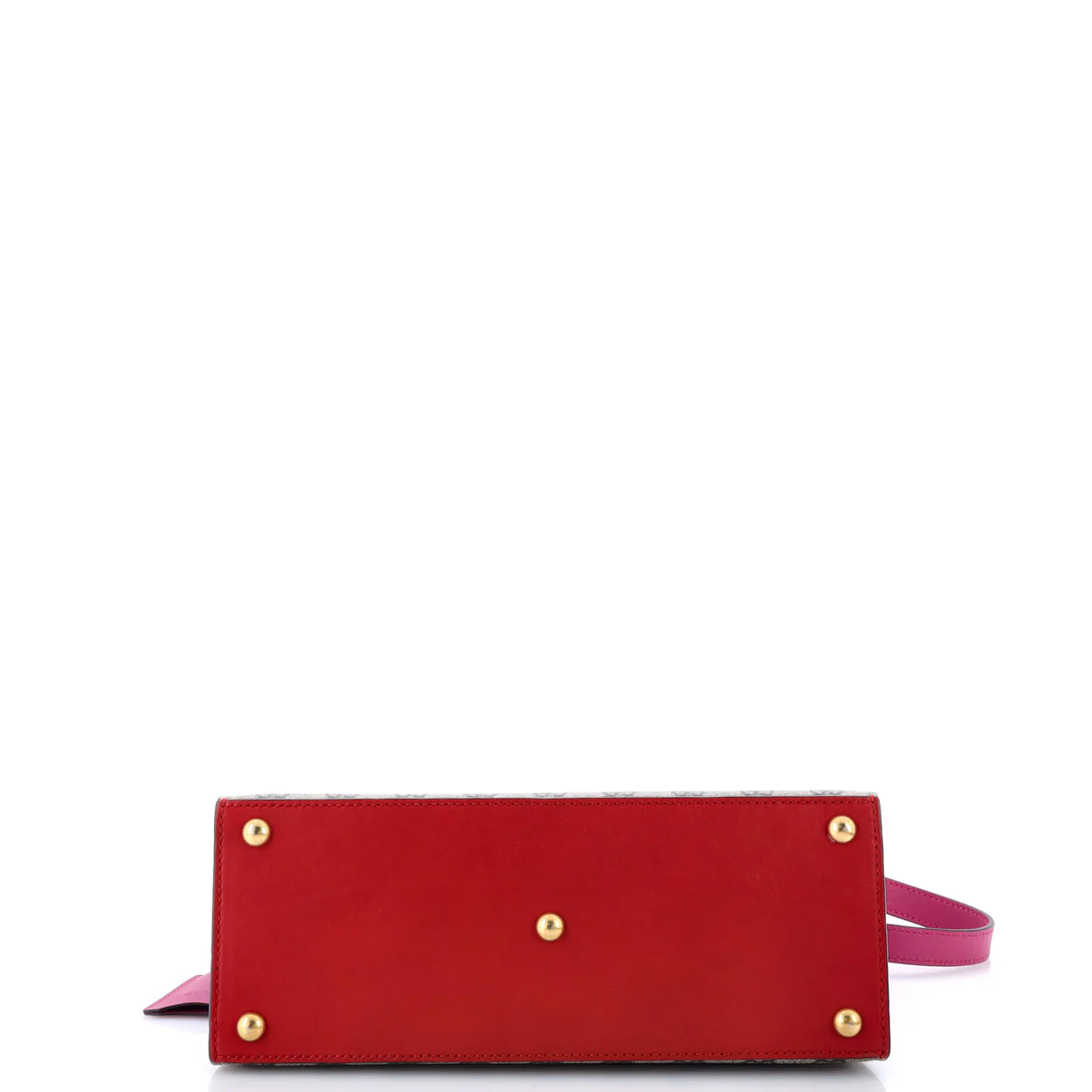 Padlock Top Handle Bag GG Coated Canvas and Leather Small - Deep Luxury