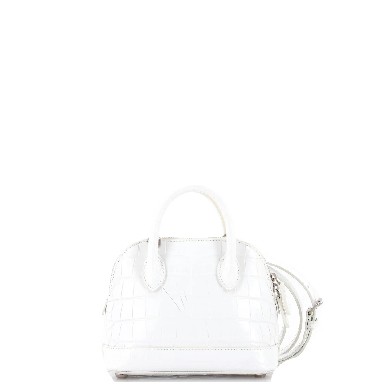 Logo Ville Bag Crocodile Embossed Leather XXS - Deep Luxury