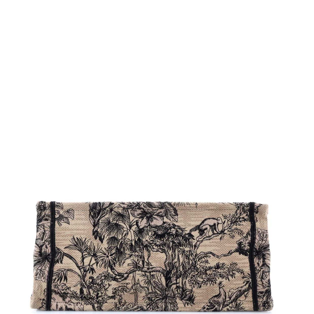 Book Tote Embroidered Canvas Medium - Deep Luxury