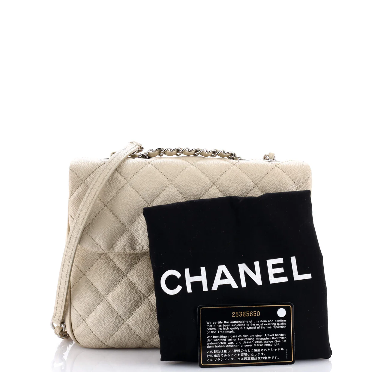 Urban Companion Flap Bag Quilted Caviar Small - Deep Luxury