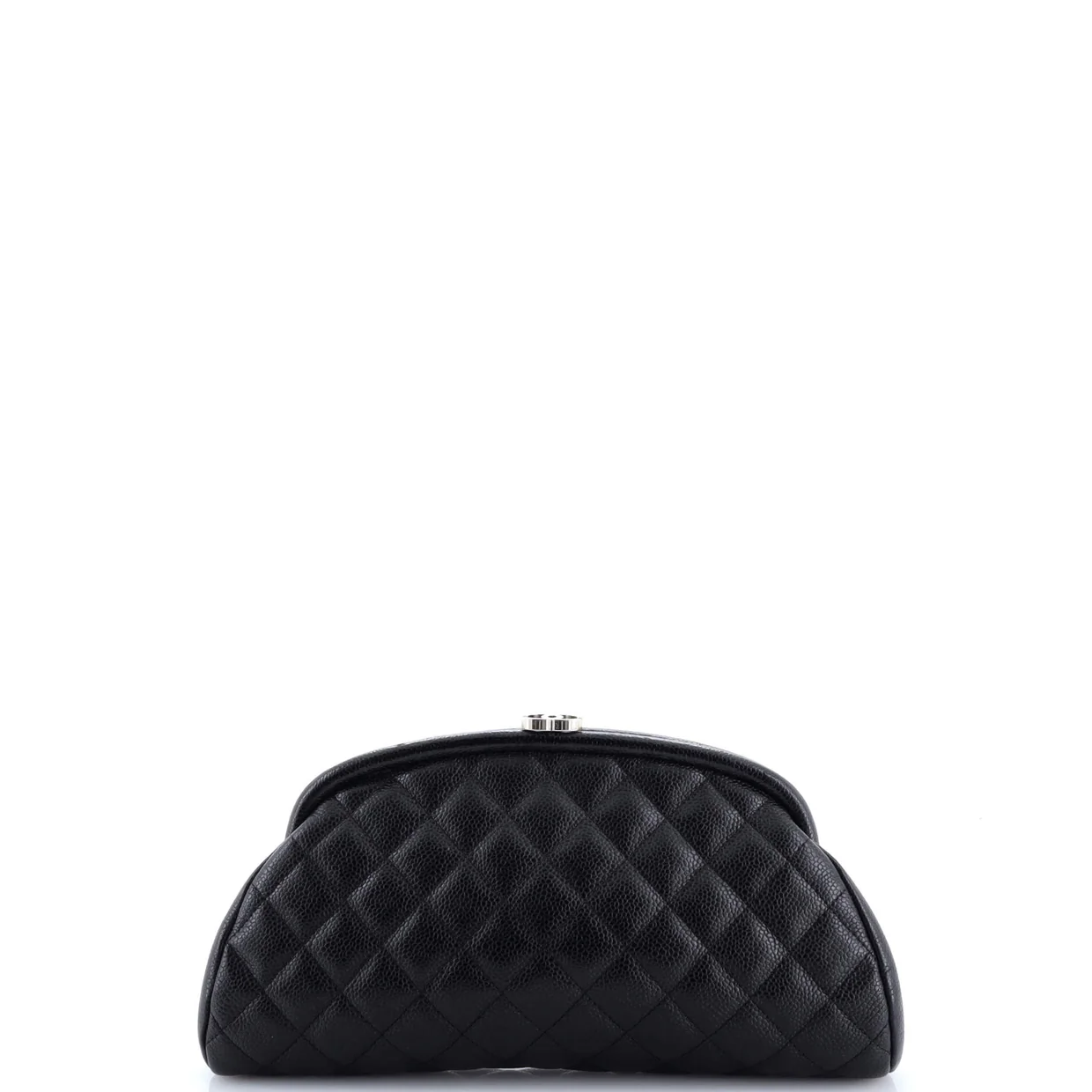 Timeless Clutch Quilted Caviar - Deep Luxury