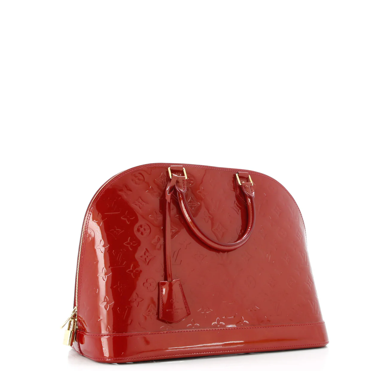 Alma Handbag Monogram Vernis GM - Deep Luxury
