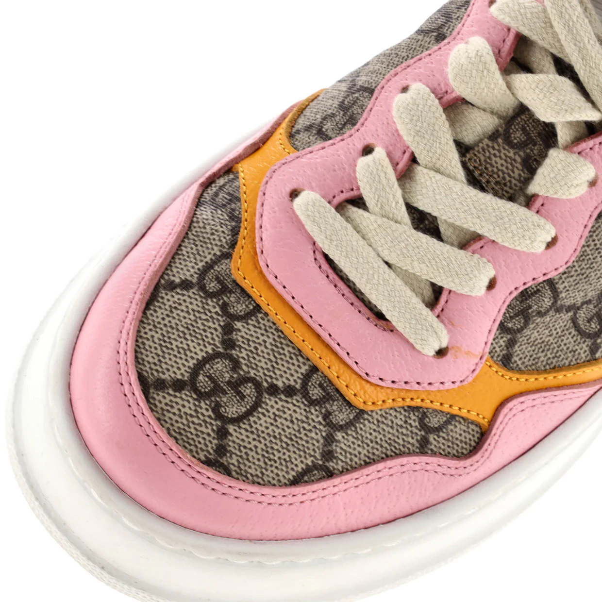 Women's Dali Platform Sneakers GG Canvas with Leather - Deep Luxury