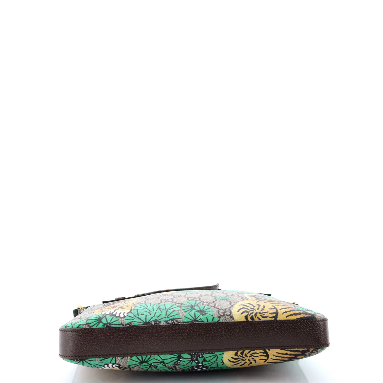 Front Zip Messenger Bengal Print GG Coated Canvas Medium - Deep Luxury