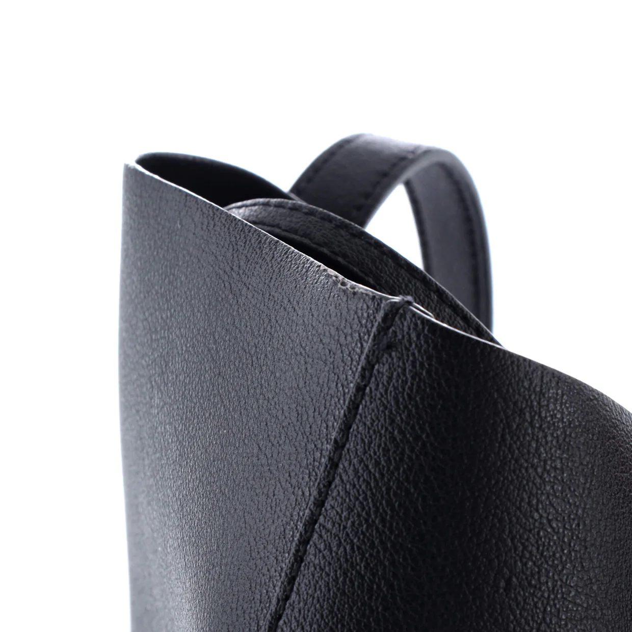 Shopper Tote Leather Tall - Deep Luxury