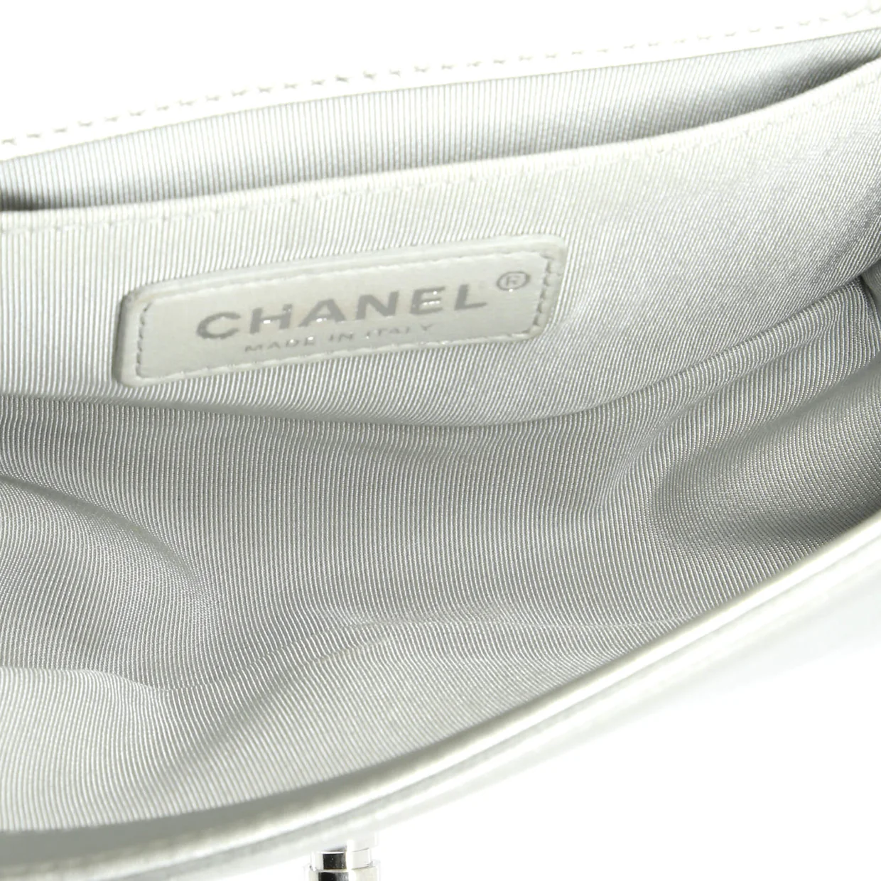 Boy Flap Bag Quilted Holographic PVC Small - Deep Luxury