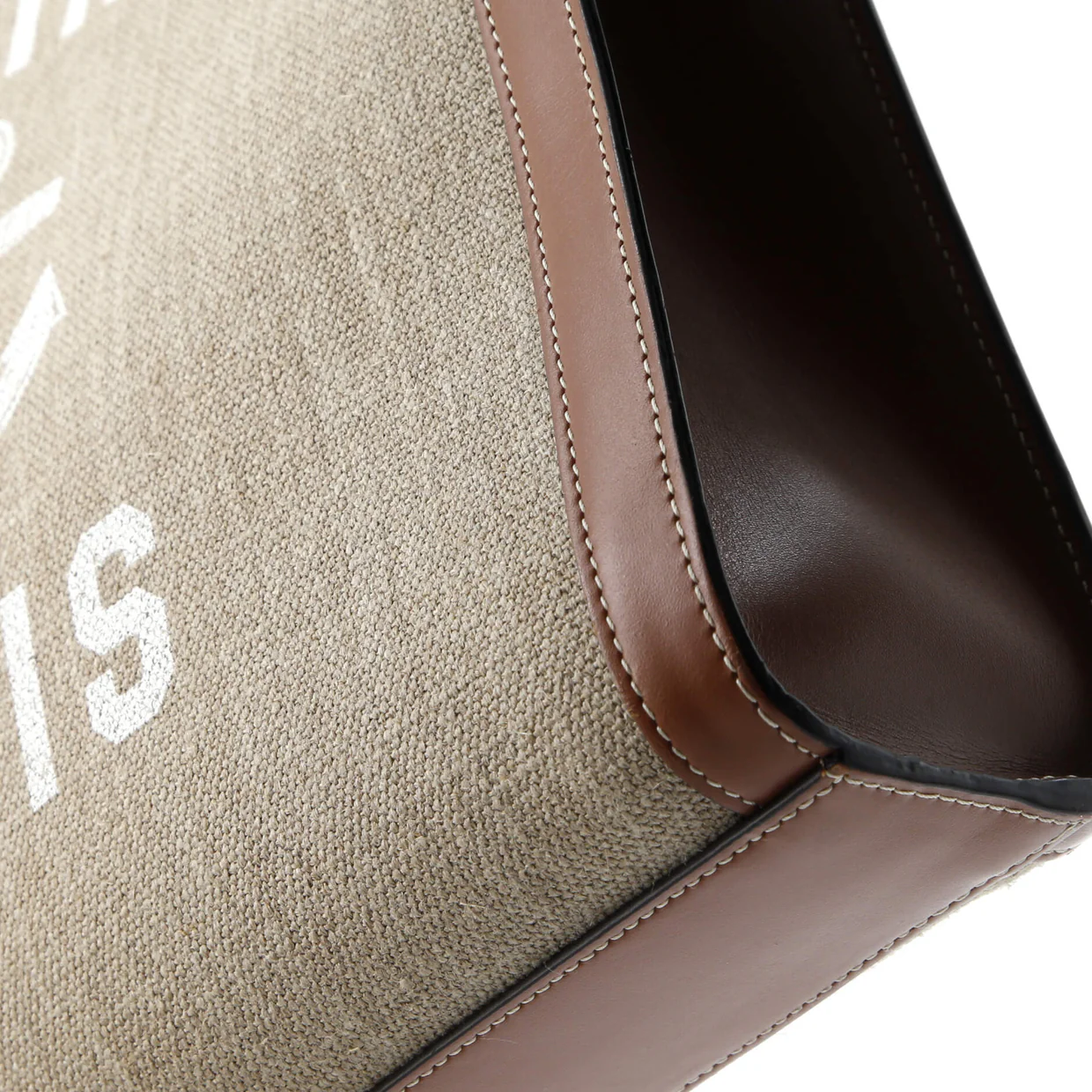 Vertical Cabas Tote Printed Canvas and Leather Small - Deep Luxury