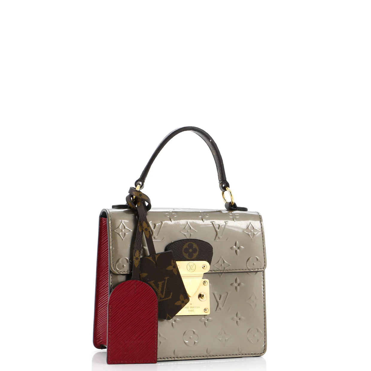 Spring Street NM Handbag Monogram Vernis with Monogram Canvas and Epi Leather - Deep Luxury