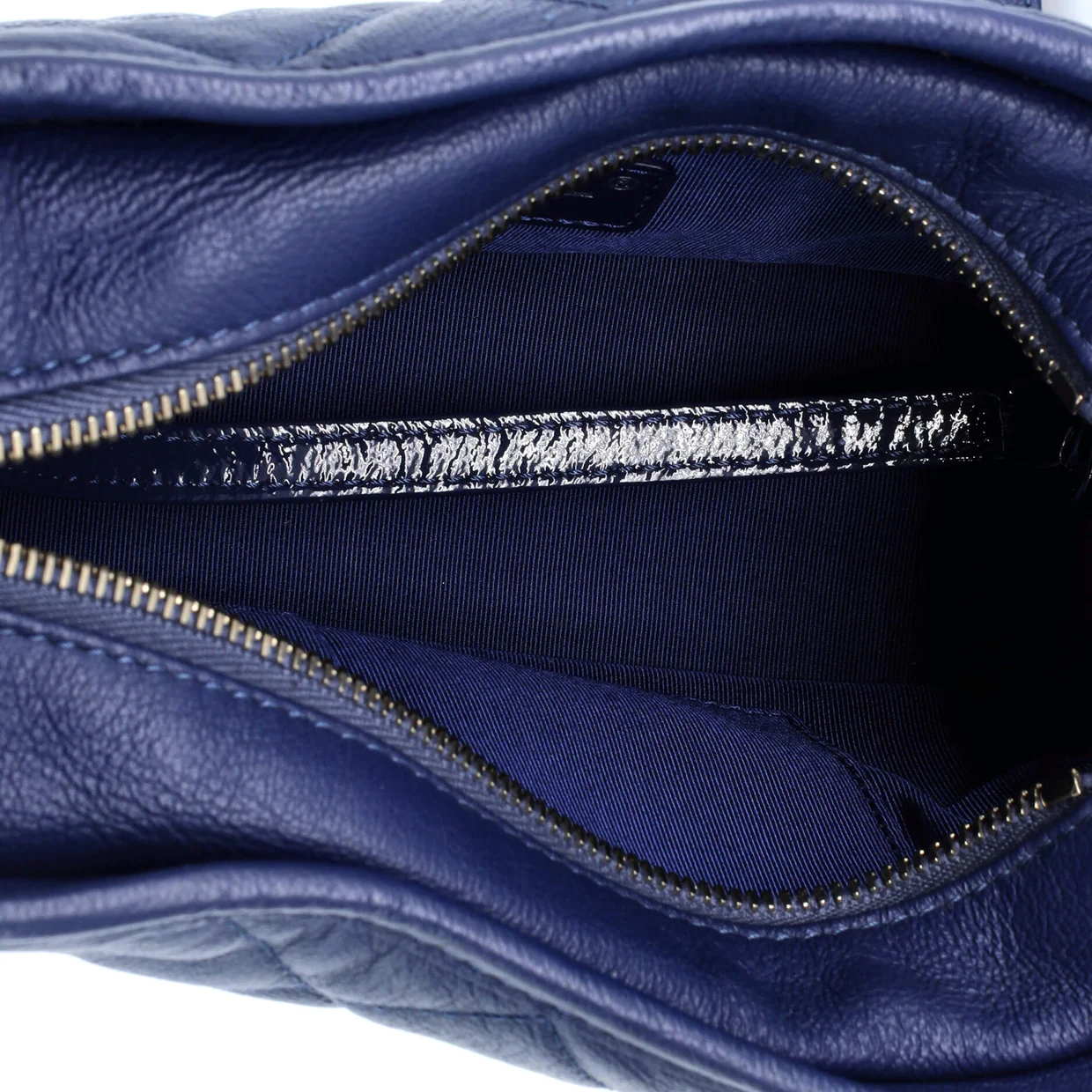 Gabrielle Hobo Quilted Goatskin and Patent Small - Deep Luxury