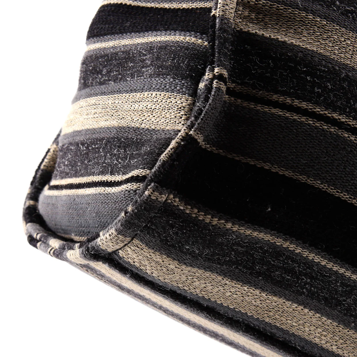 Deauville Tote Stripe Canvas Medium - Deep Luxury