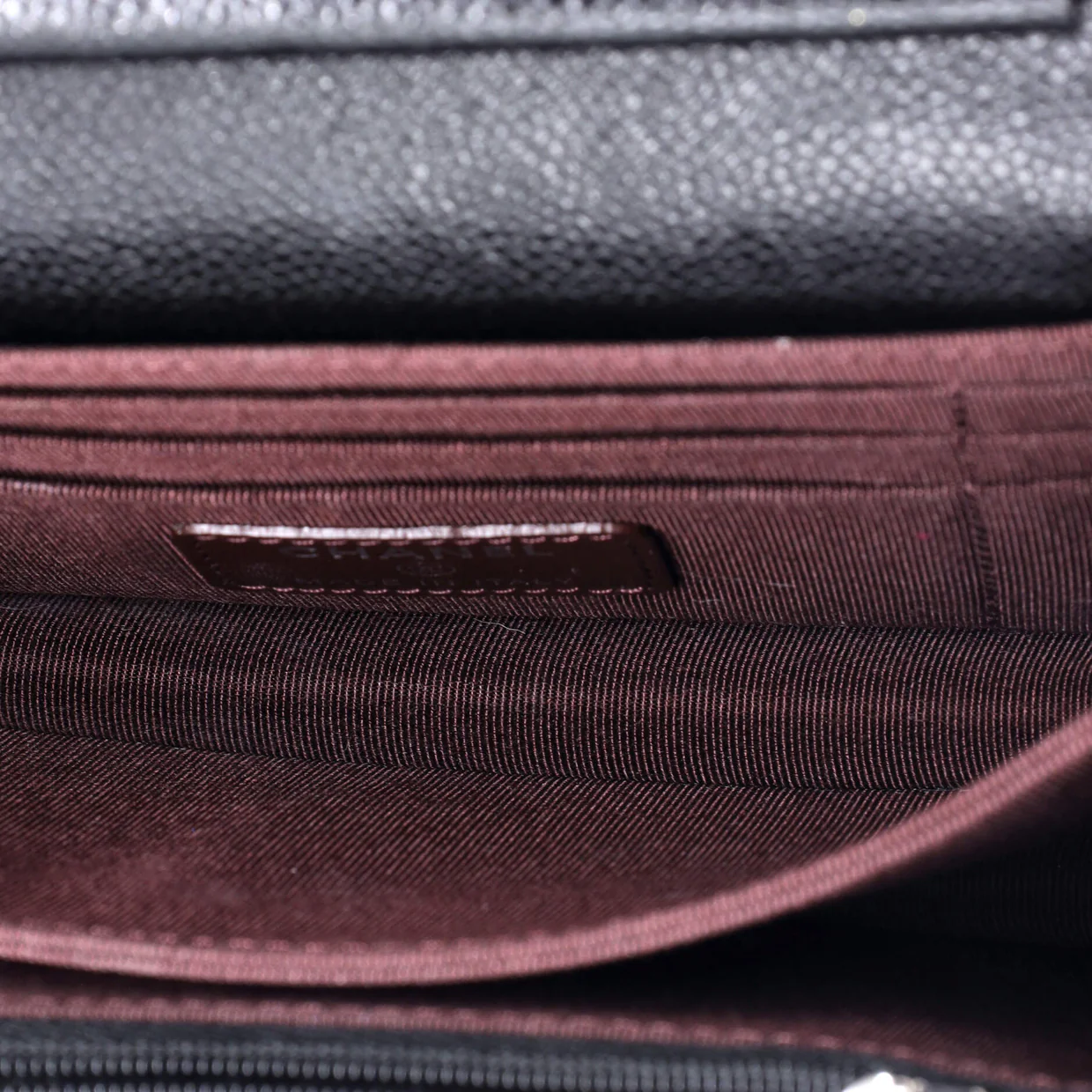 Wallet on Chain Quilted Caviar Mini - Deep Luxury