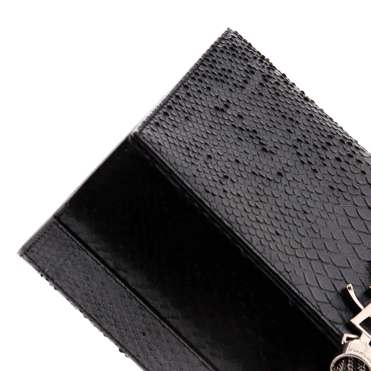 Classic Monogram Tassel Crossbody Bag Python Embossed Leather Medium - Deep Luxury